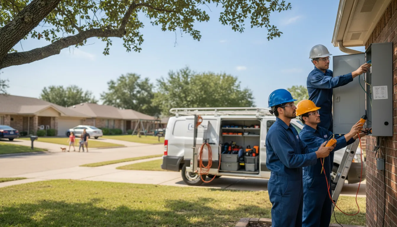 Certified electrician providing emergency electrical services in Lincoln, TX